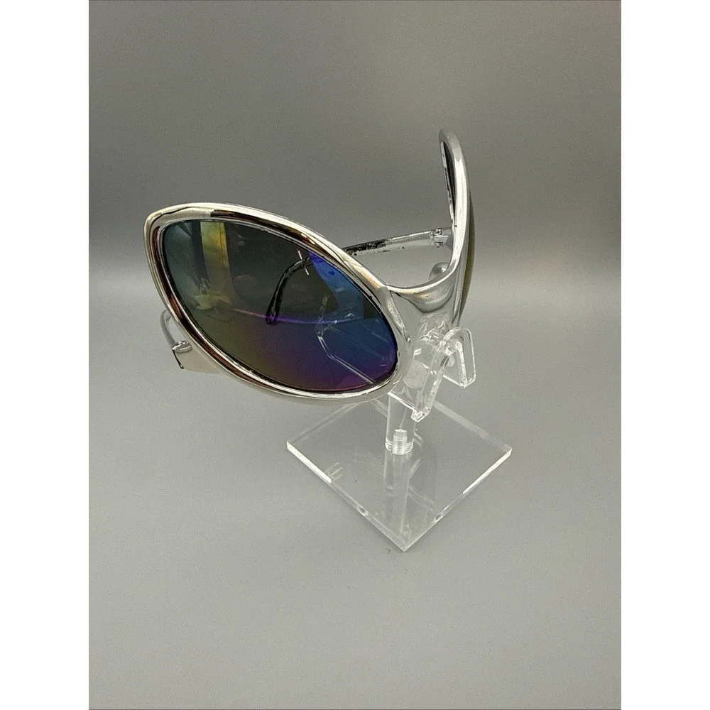 Alien Rainbon Lens Sunglass Silver  Frame One Size- Men/Women FUN